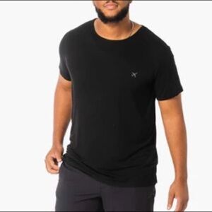 NxTSTOP Men Sz M Black Travleisure Short Sleeve Liftoff Bamboo Crewneck Tee Nwot